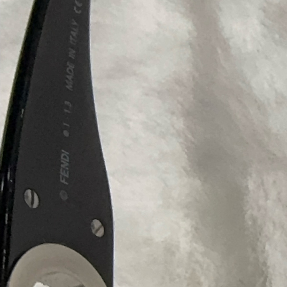FENDI Embellished O'Clock Logo Acetate Rectangle Sunglasses 💯 authentic - Picture 6 of 11